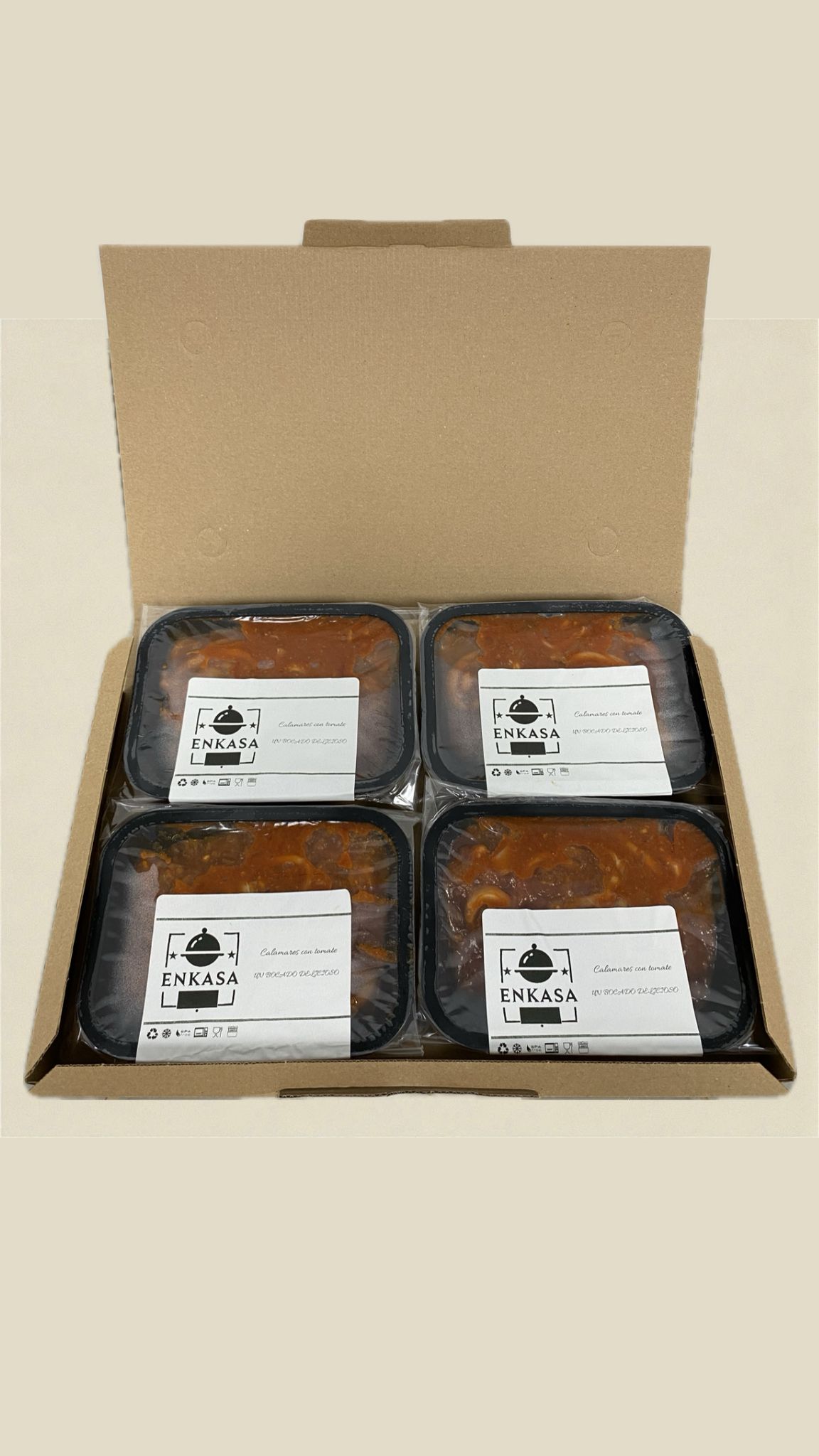 Calamares con tomate