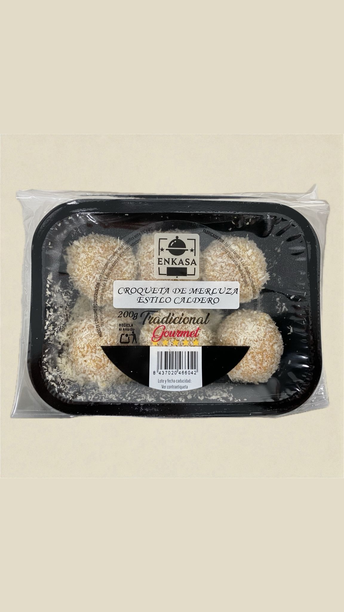 Croqueta de merluza "estilo caldero"