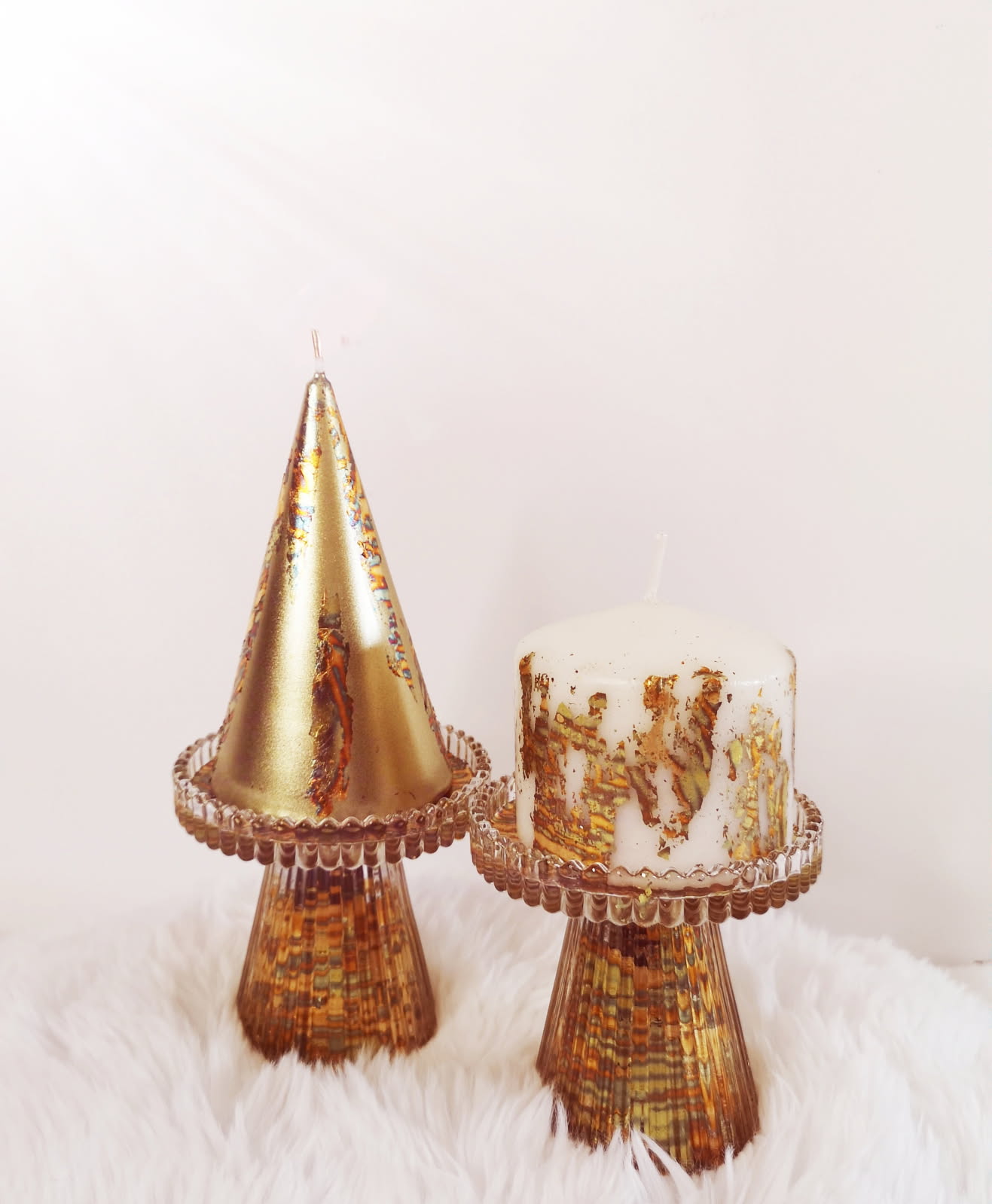 Bougeoir pied cristal