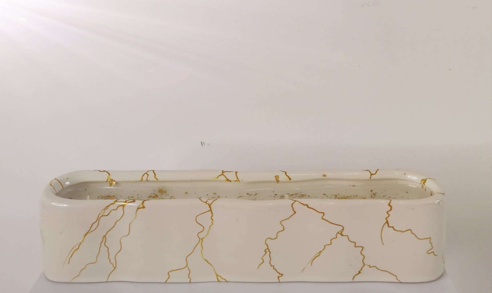 Bougie longue marbré