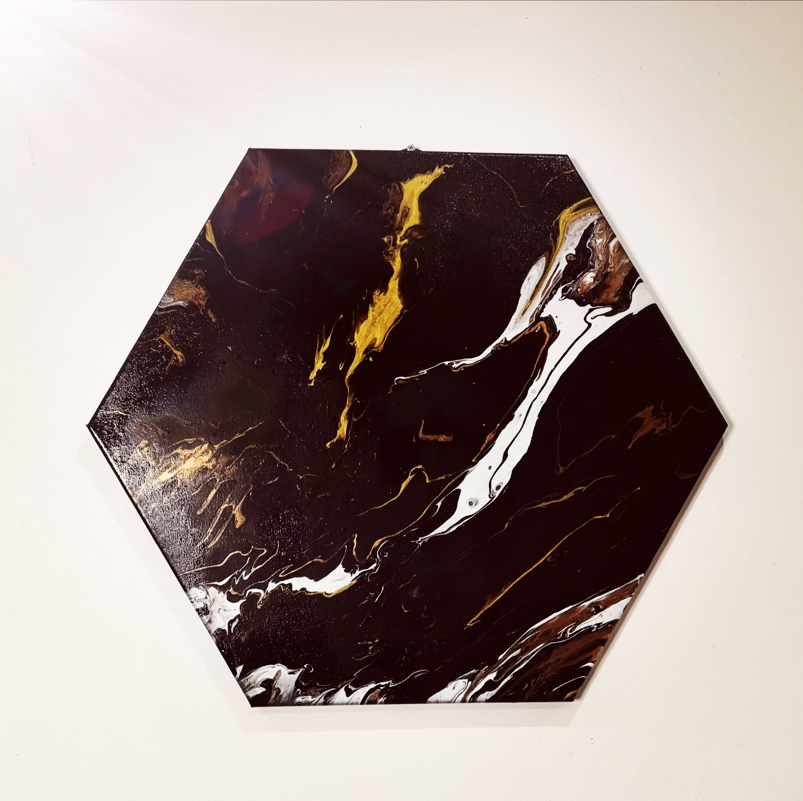 Tableau hexagonal abstrait