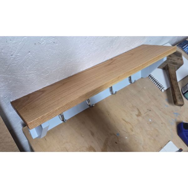 Wooden Wall-Mounted Coat Rack