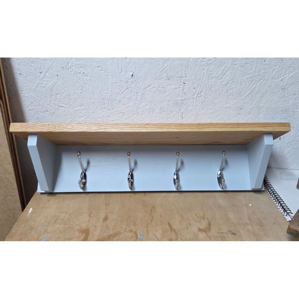Wooden Wall-Mounted Coat Rack