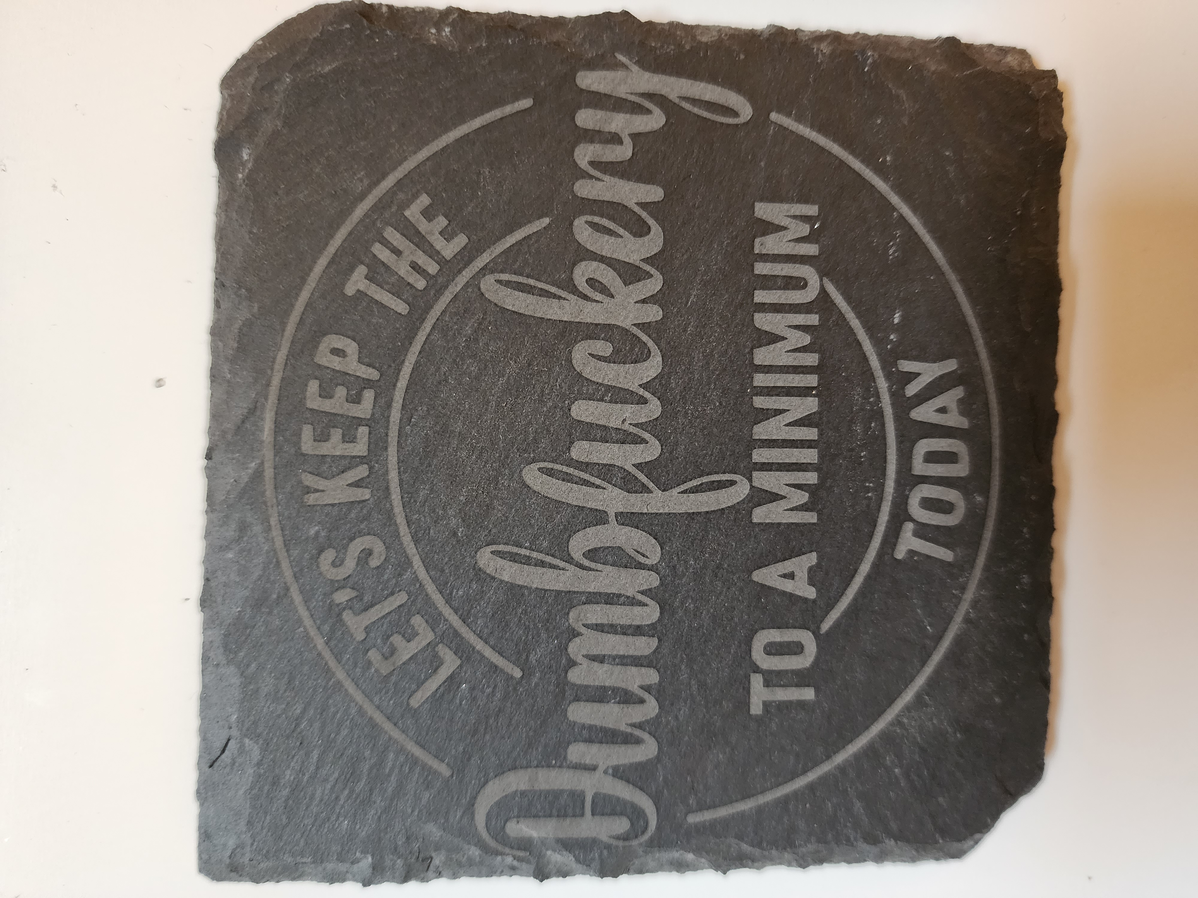 Personalized Laser Engraved Slate Coasters