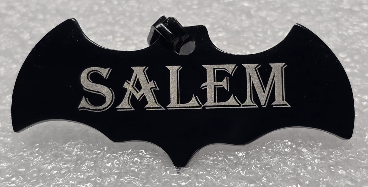 Salem Bat Necklace Pendant/Keychain  His & Hers