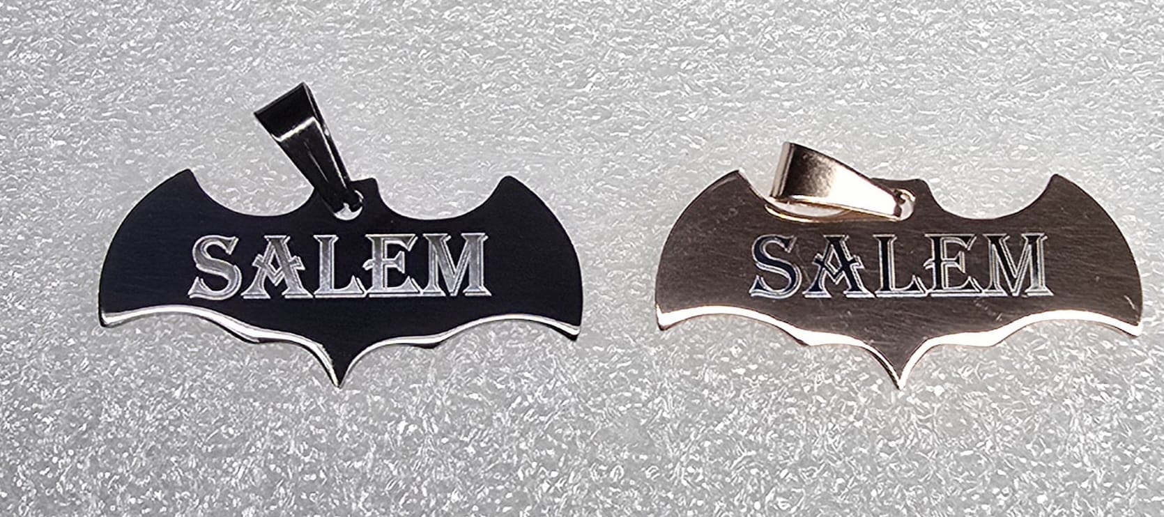 Salem Bat Necklace Pendant/Keychain  His & Hers