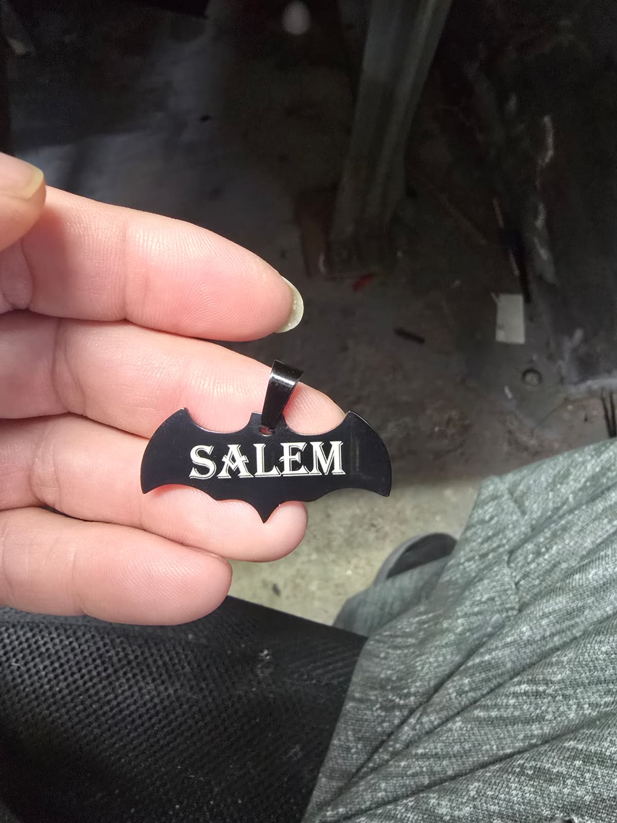 Salem Bat Necklace Pendant/Keychain  His & Hers