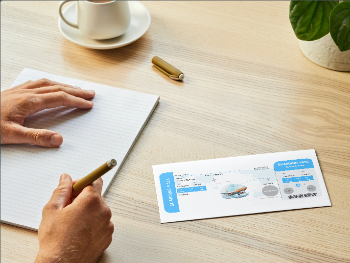 Carte à gratter "Prépare ta valise, on part à l'aéroport !