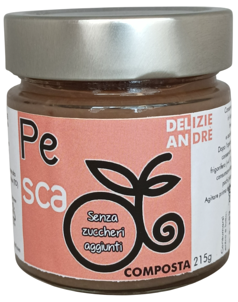 Confettura pesca 215 gr