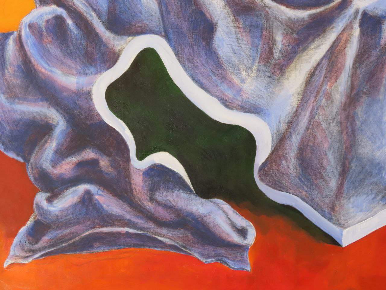 Mixed media on canvas