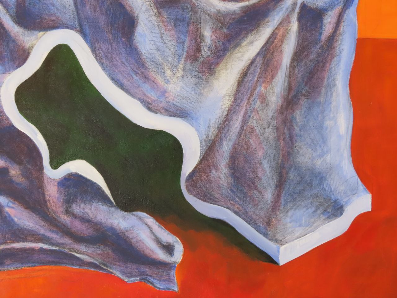 Mixed media on canvas