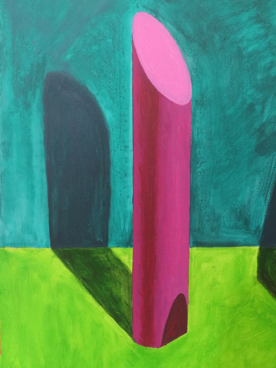 Mixed media on canvas