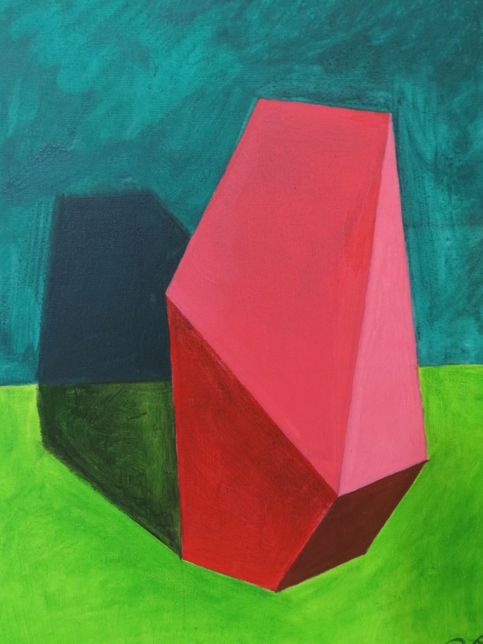 Mixed media on canvas
