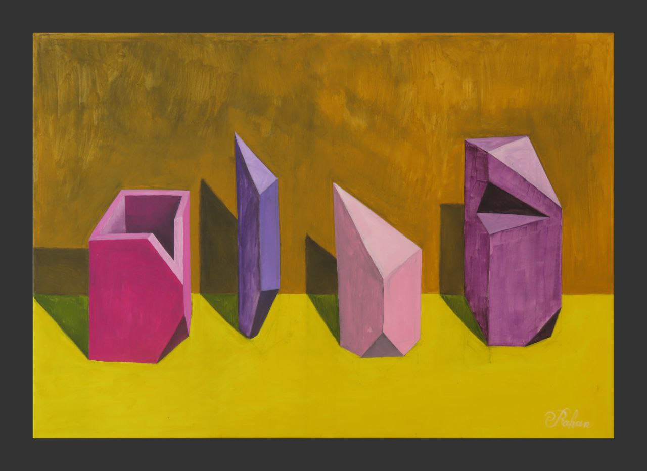 Mixed media on canvas
