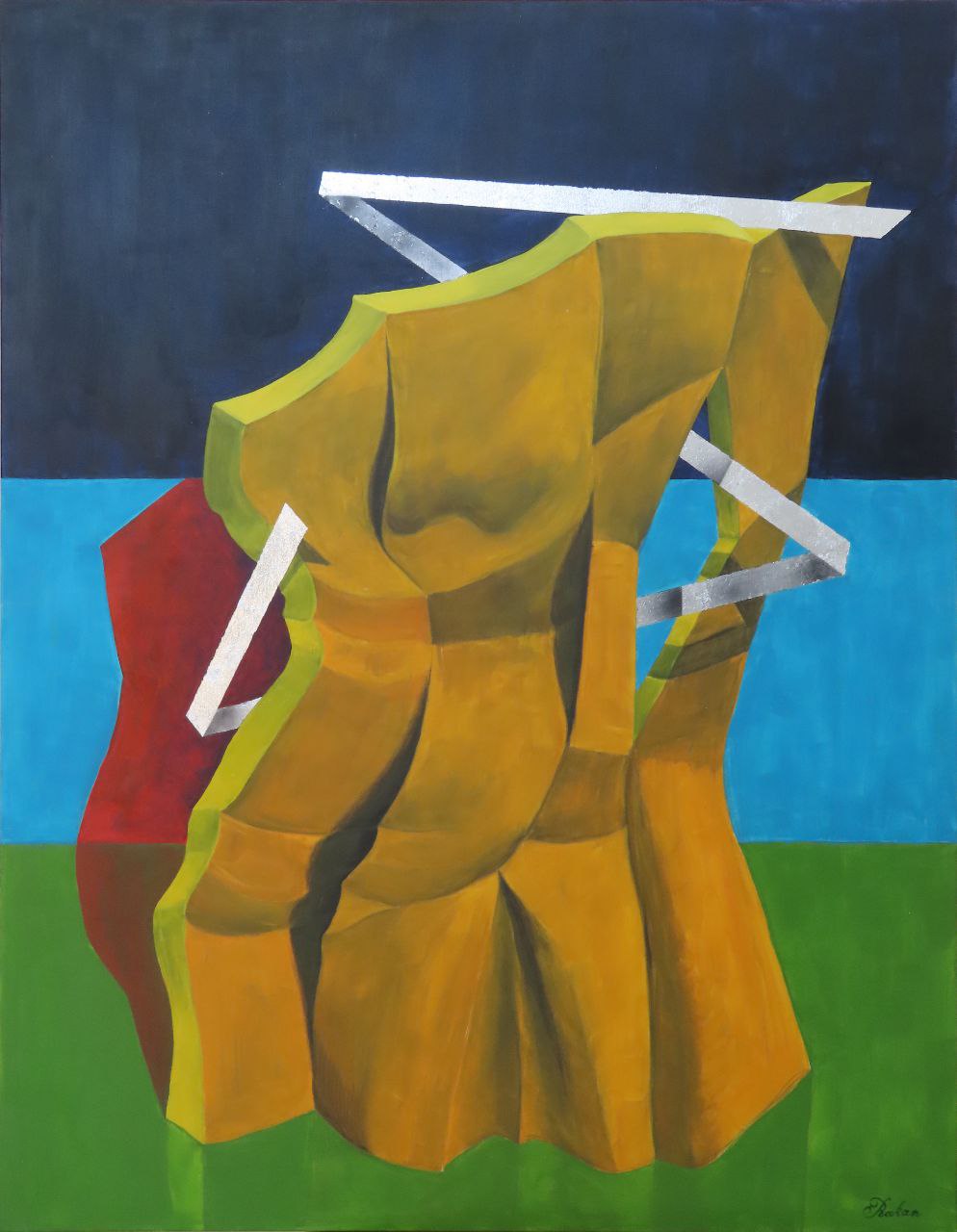 Mixed media on canvas