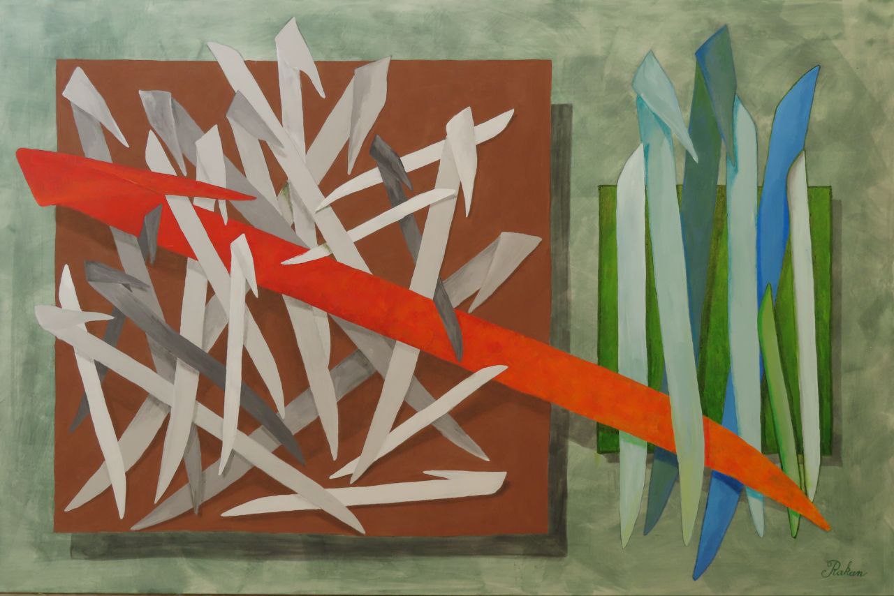 Mixed media on canvas