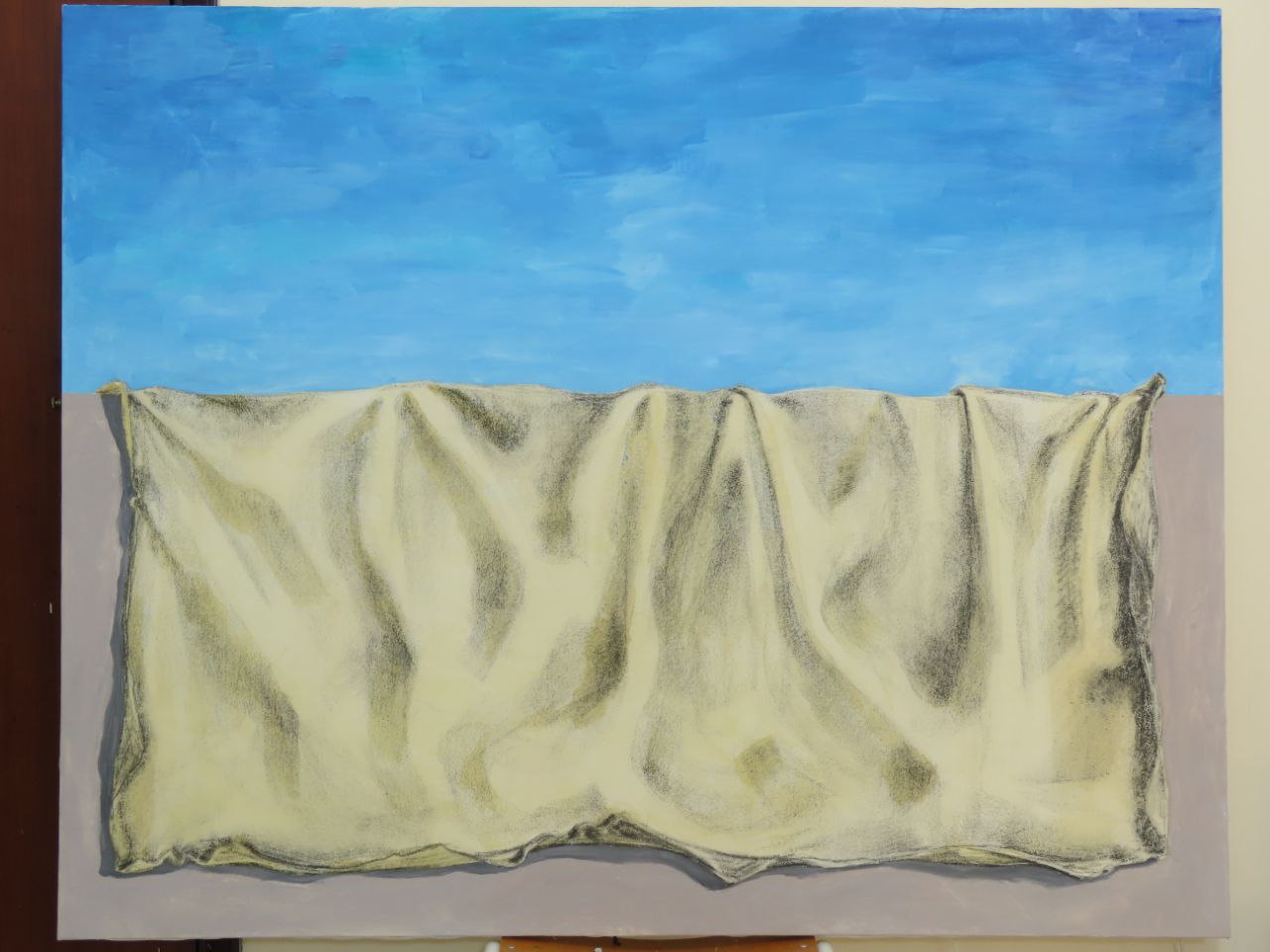 Mixed media on canvas