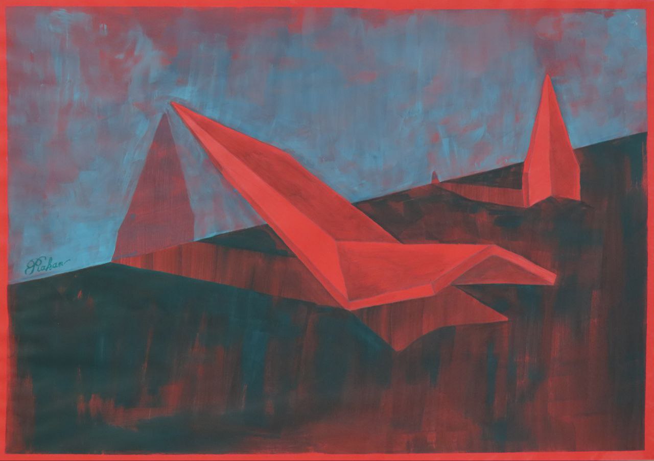 Mixed media on paper