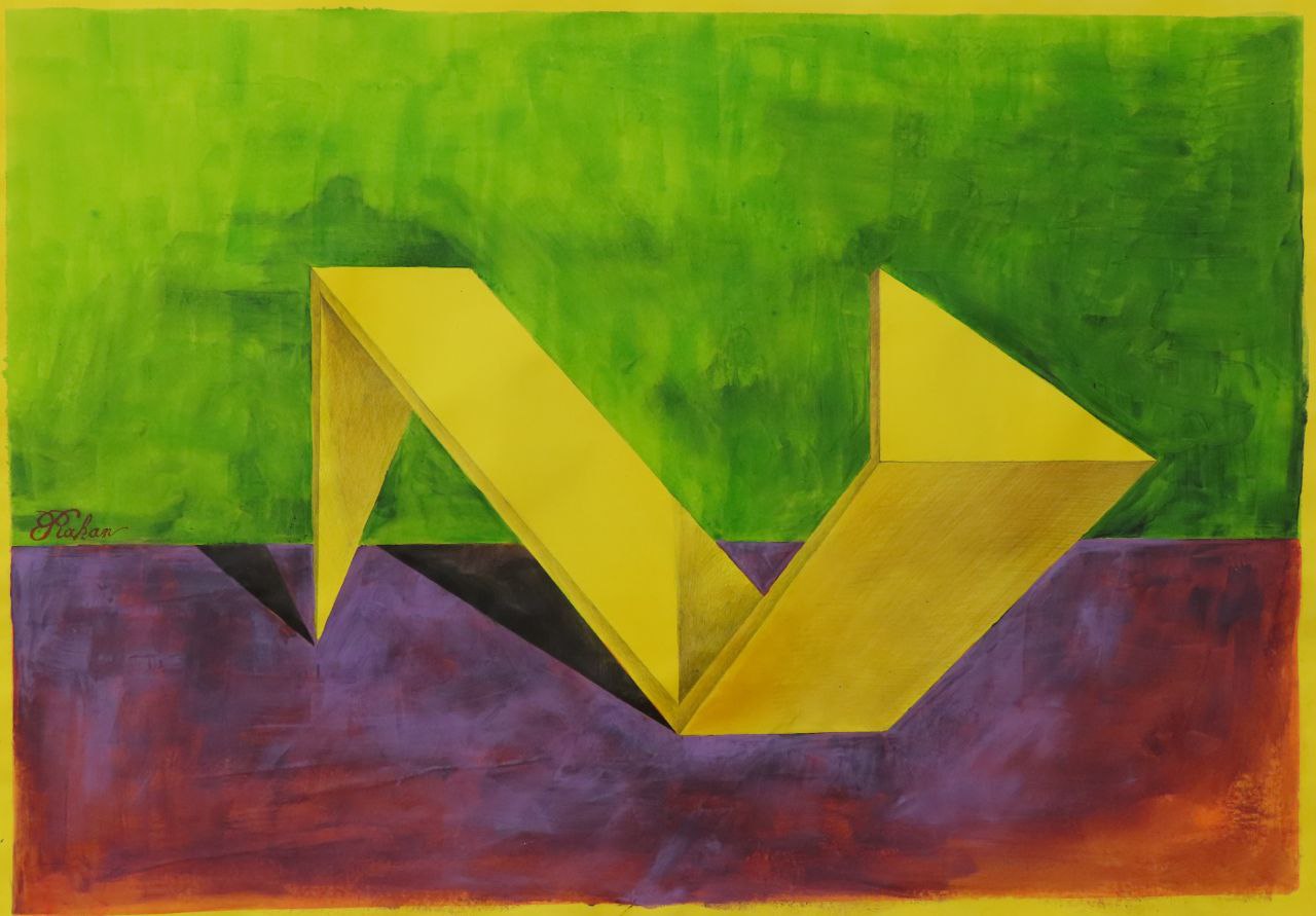 Mixed media on paper