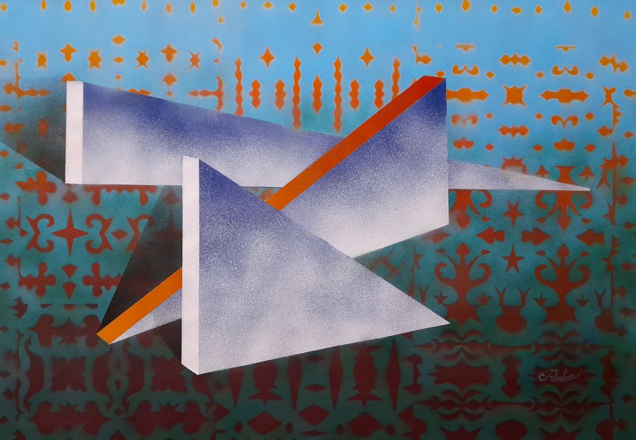 Mixed media on canvas