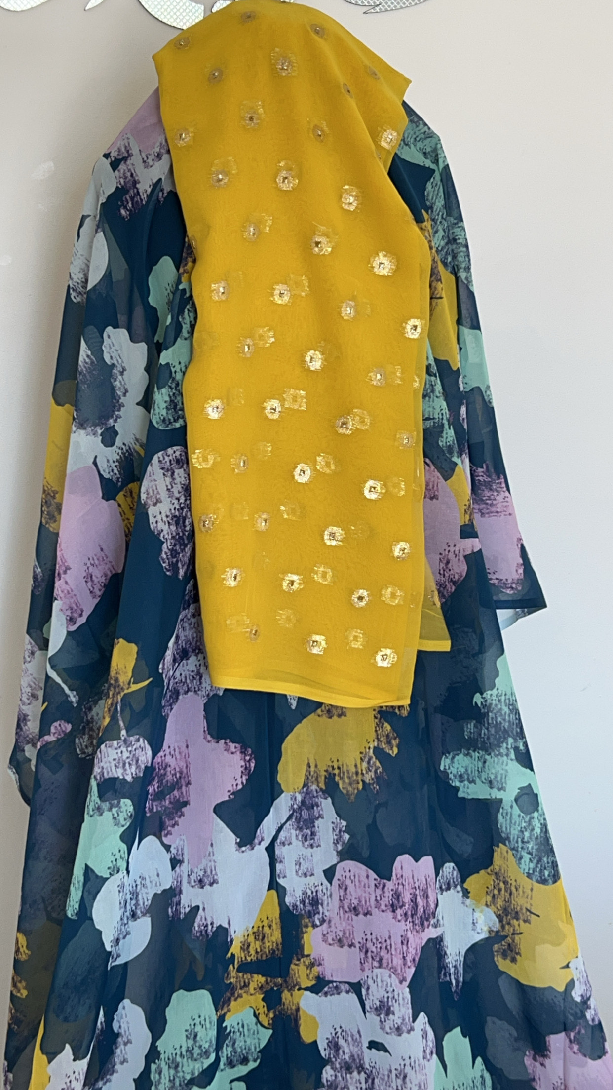 Yellow/Blue Navy Dirac Somali Brand New Set