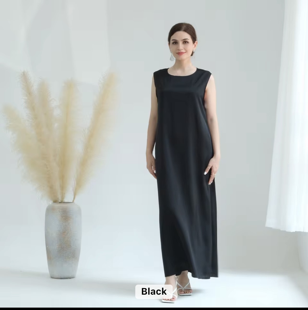 Women Satin Inner Abaya Under Dress