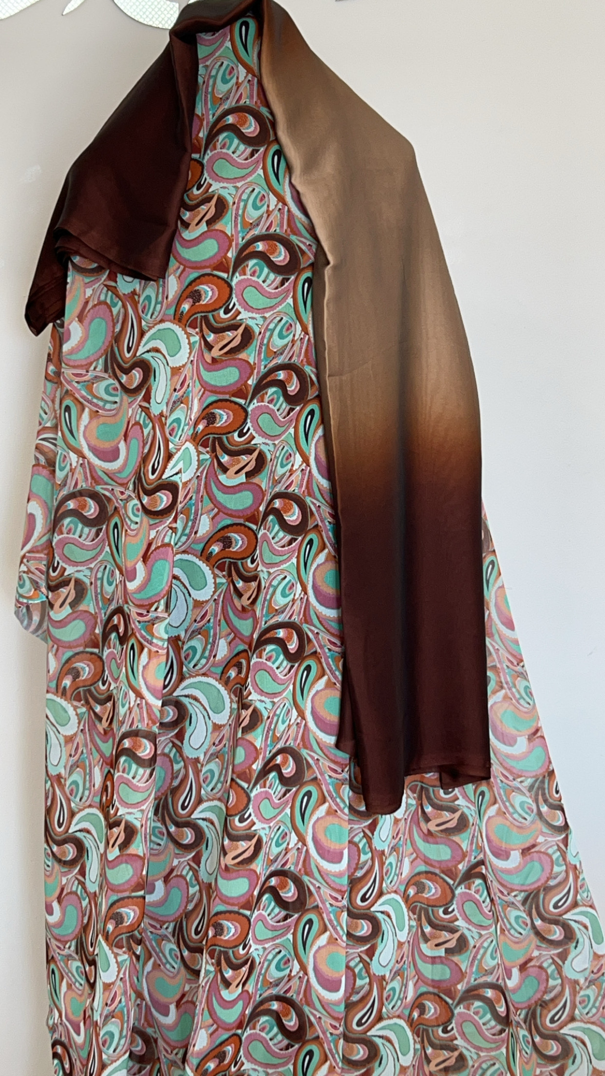 Brown/Turquoise Elegant Brand New Dirac Somali set
