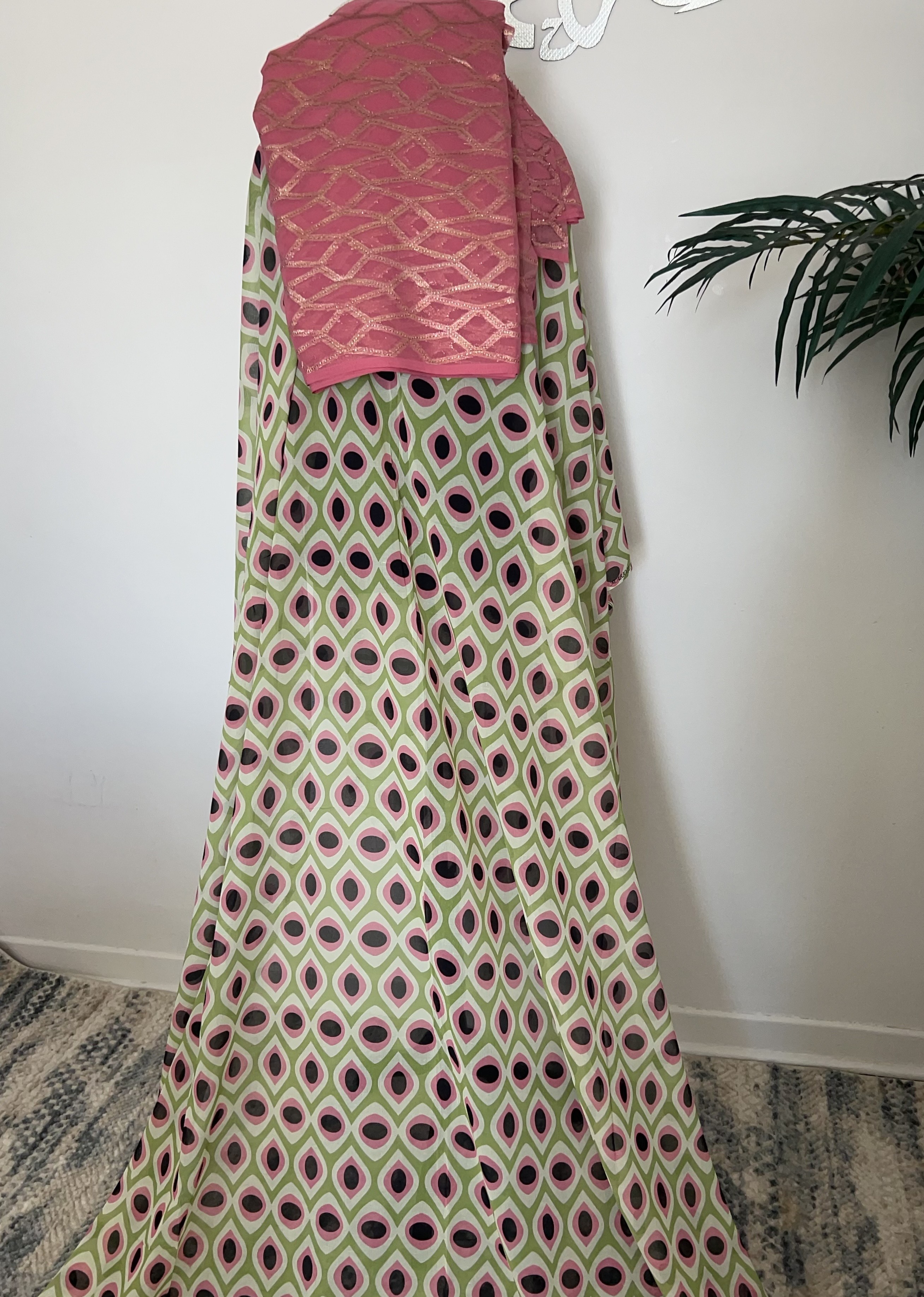 Silk pink/Olive Somali Full Bac Set