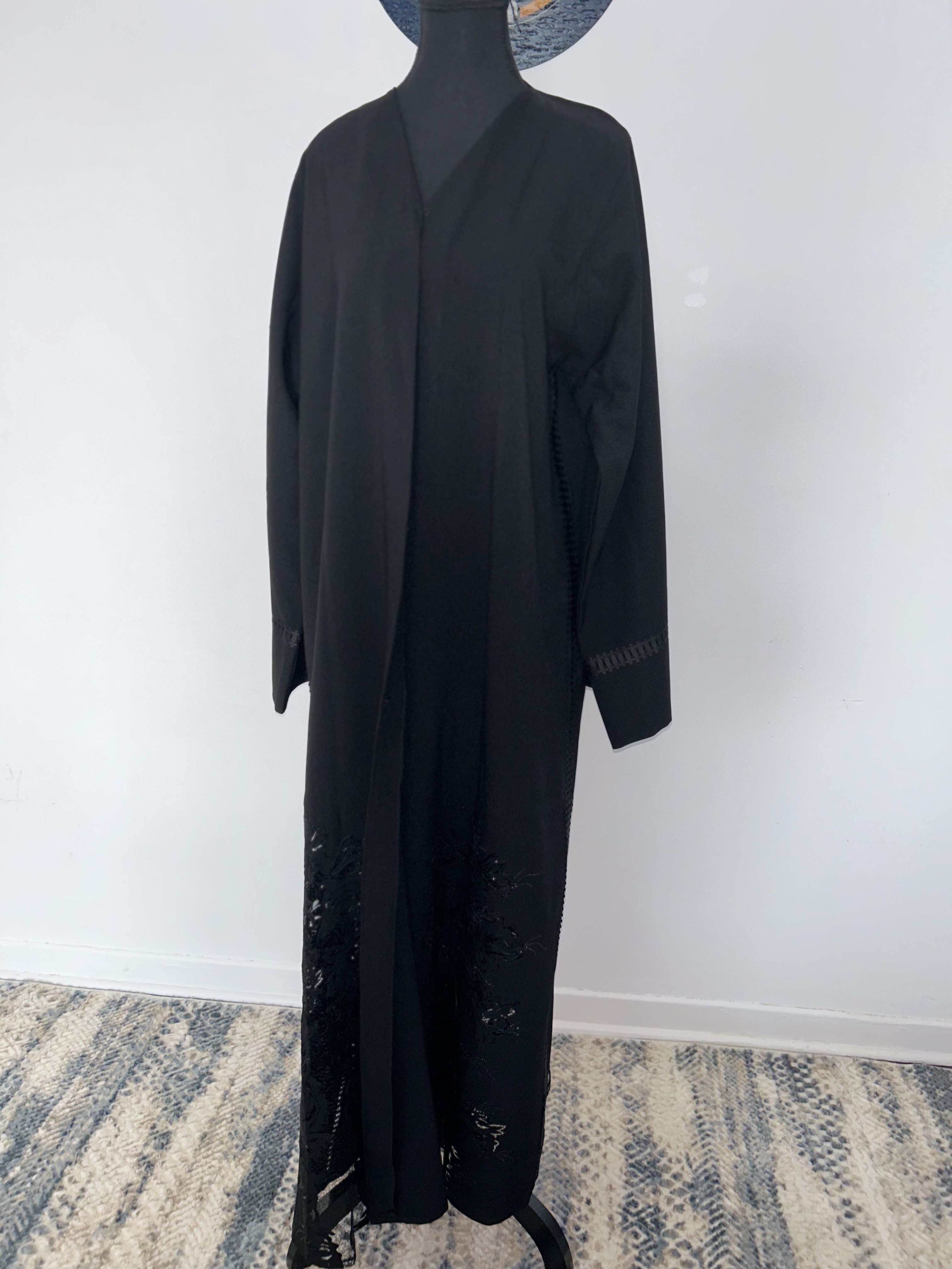 275 Black Long Abaya