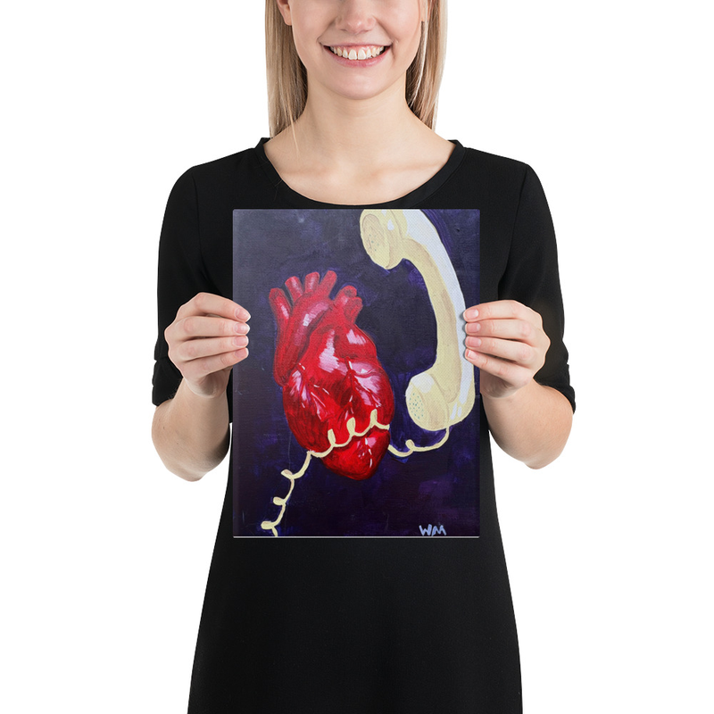 Bleeding Hearts Conference Call (Canvas Print)