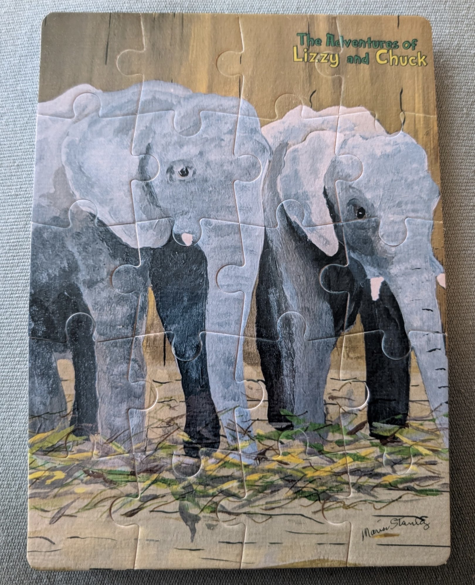 The Adventures of Lizzy and Chuck - Elephant Puzzle