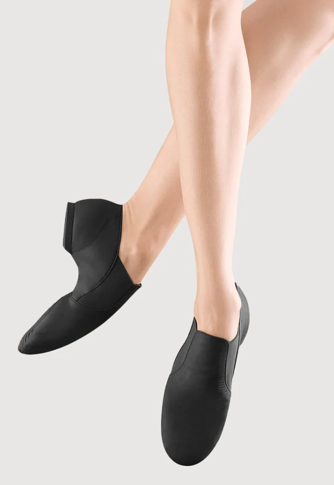 Bloch Elasta Booties BLACK & TAN Jazz Shoes
