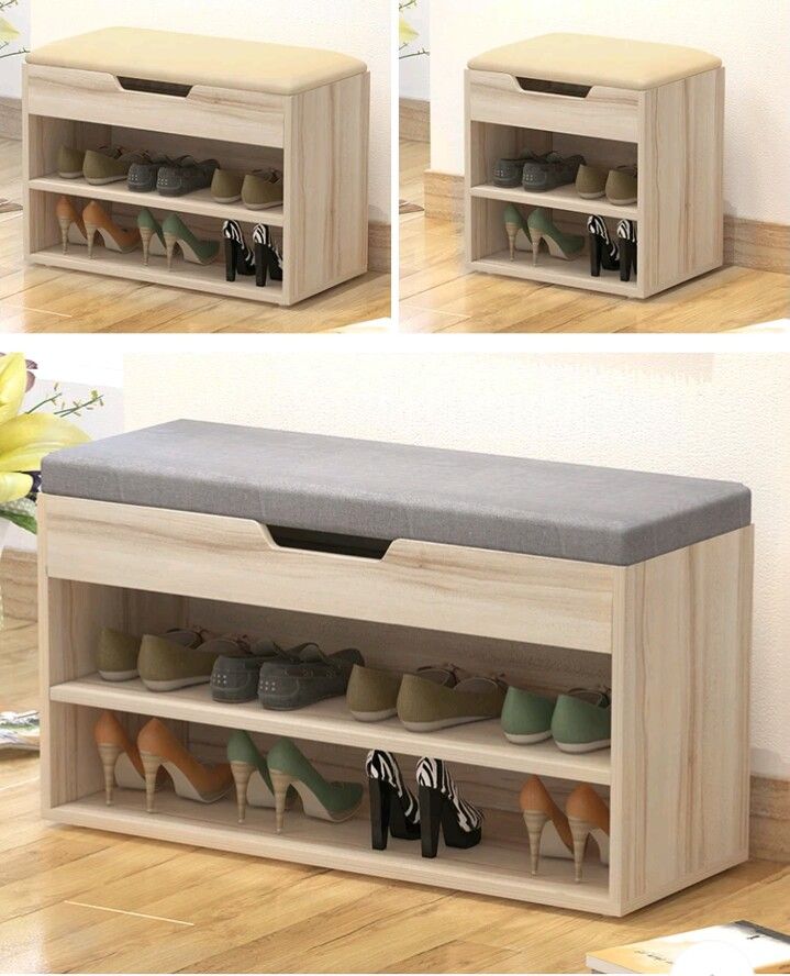 Banc de rangement à chaussures