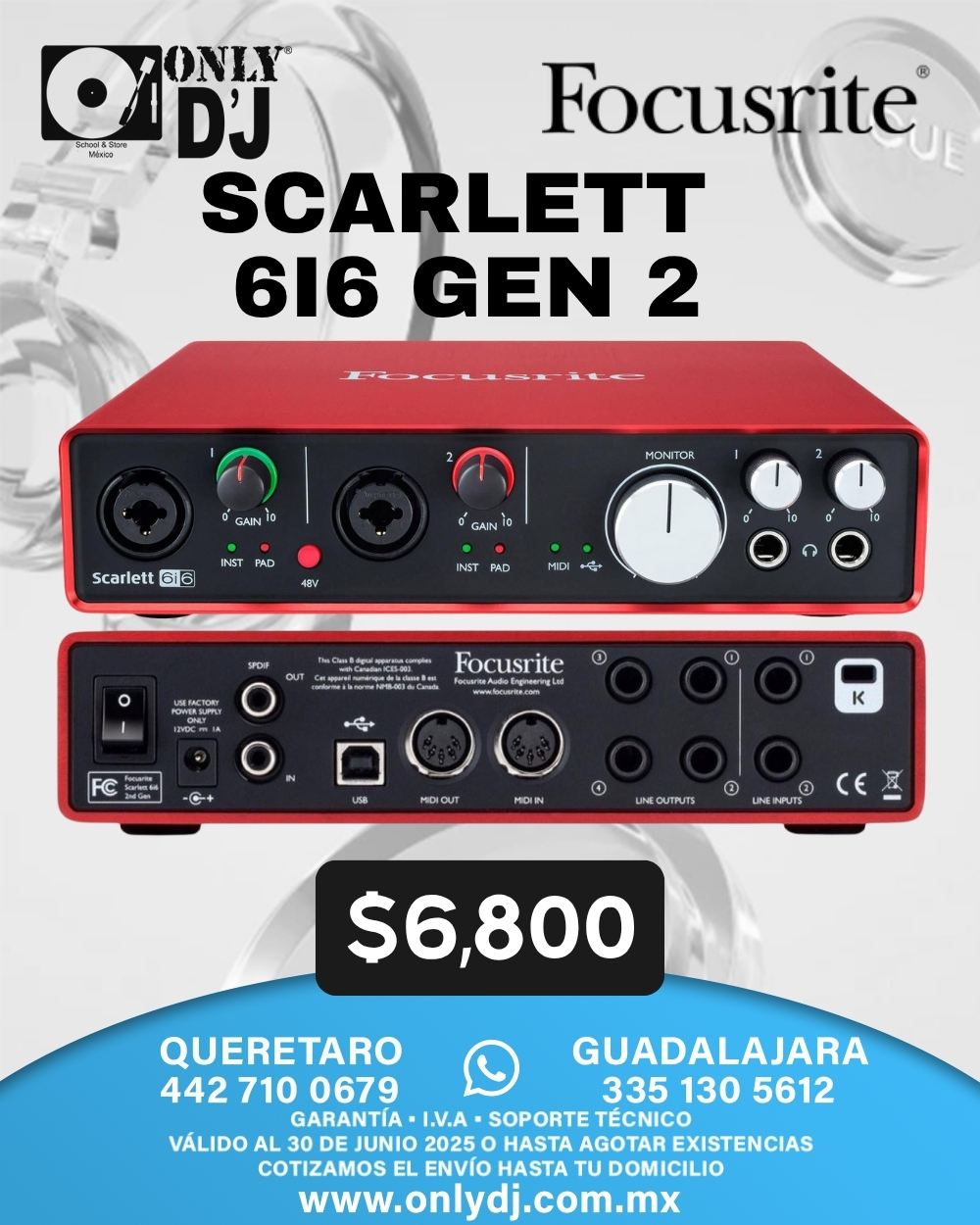 SCARLETT 6I6 G2