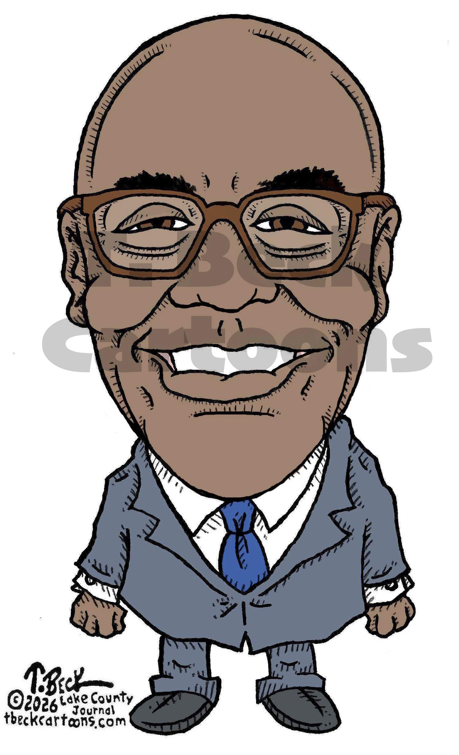 Kwame Raoul Caricature