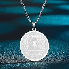 Illuminati Eye Pendant Necklace