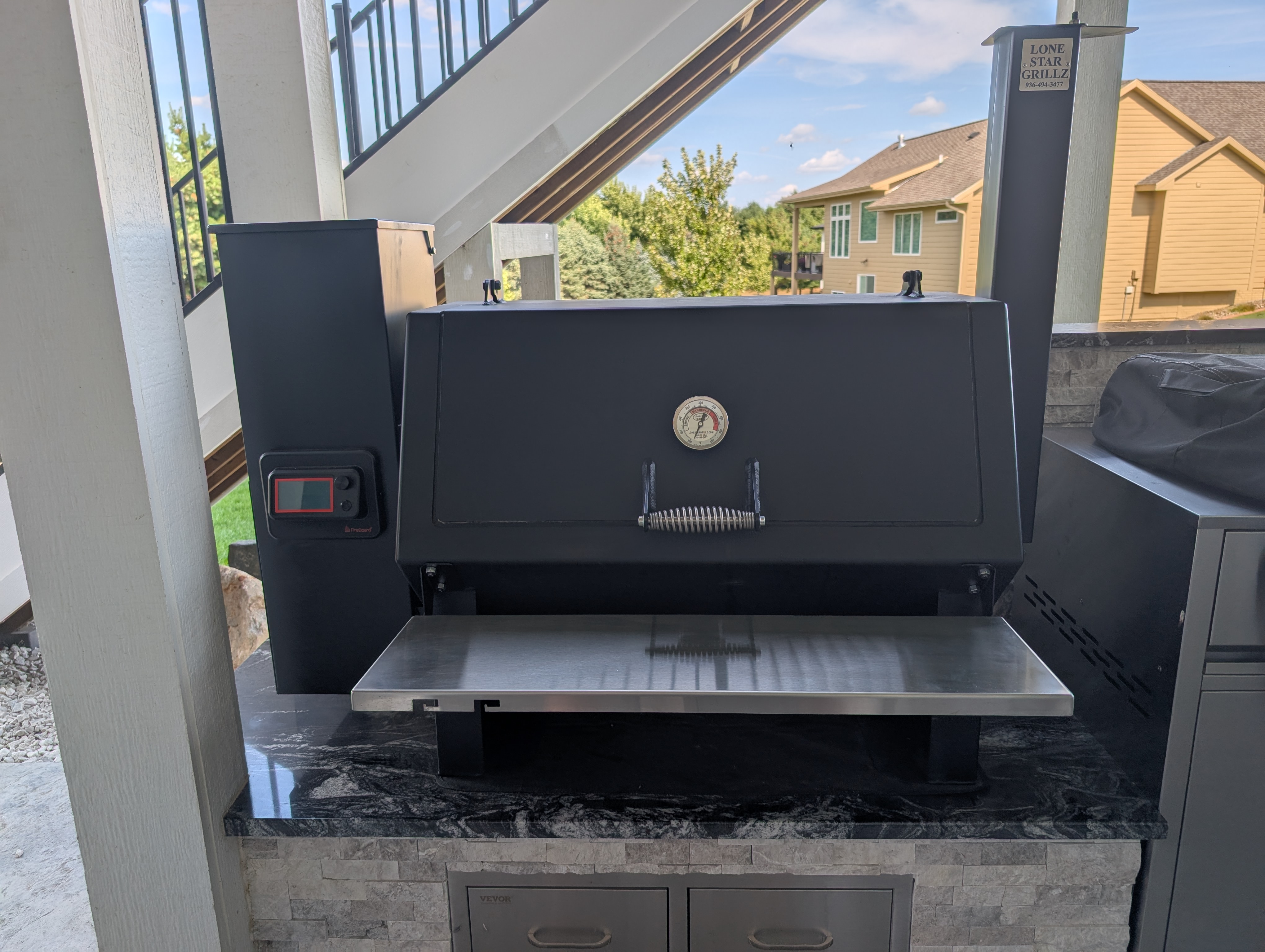 Lone Star Grillz Pellet Smoker Front Shelf Brackets (36" & 42")