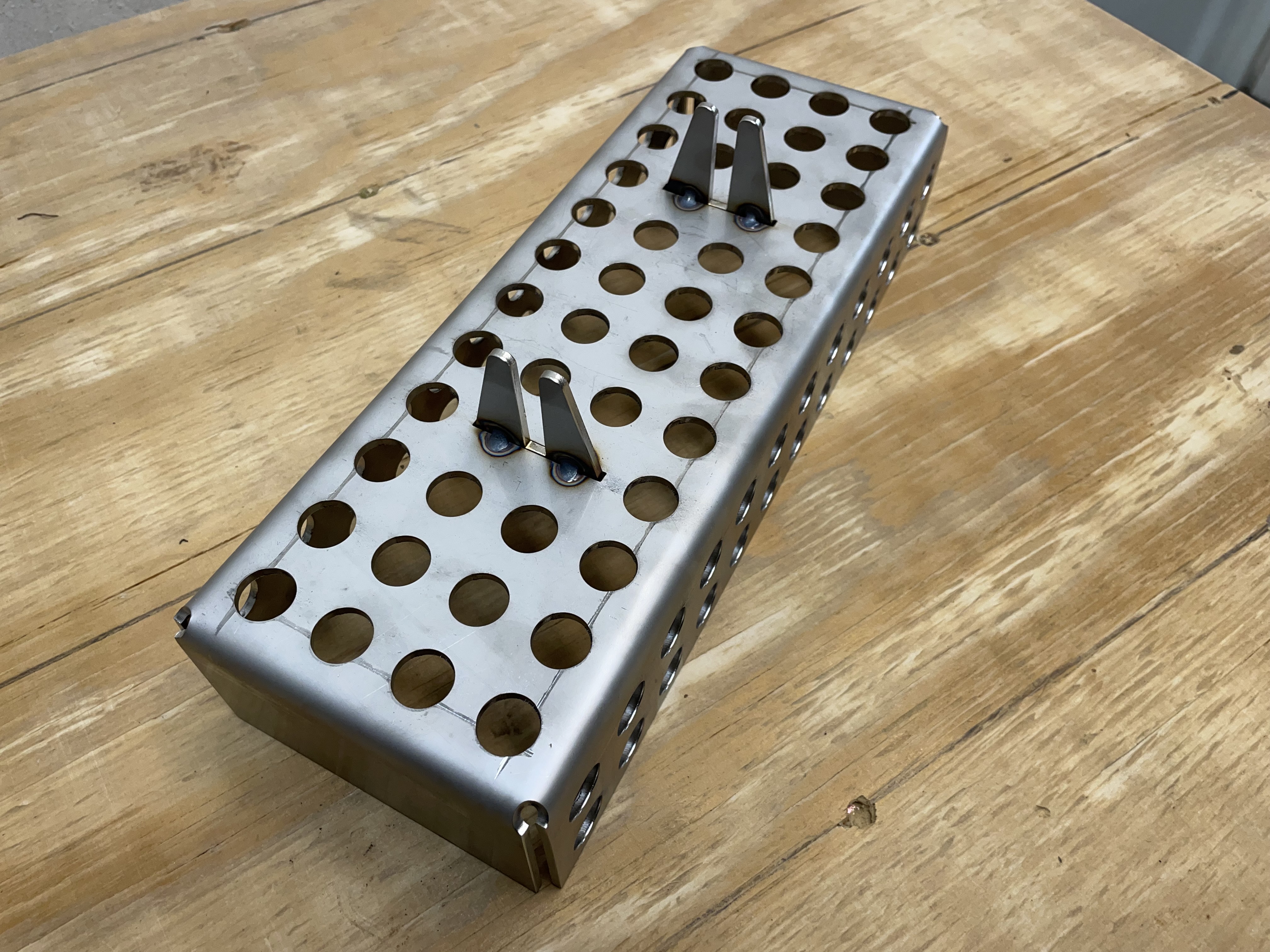 Stainless Steel Wood Split Basket (Fits Lone Star Grillz Pellet Smokers)