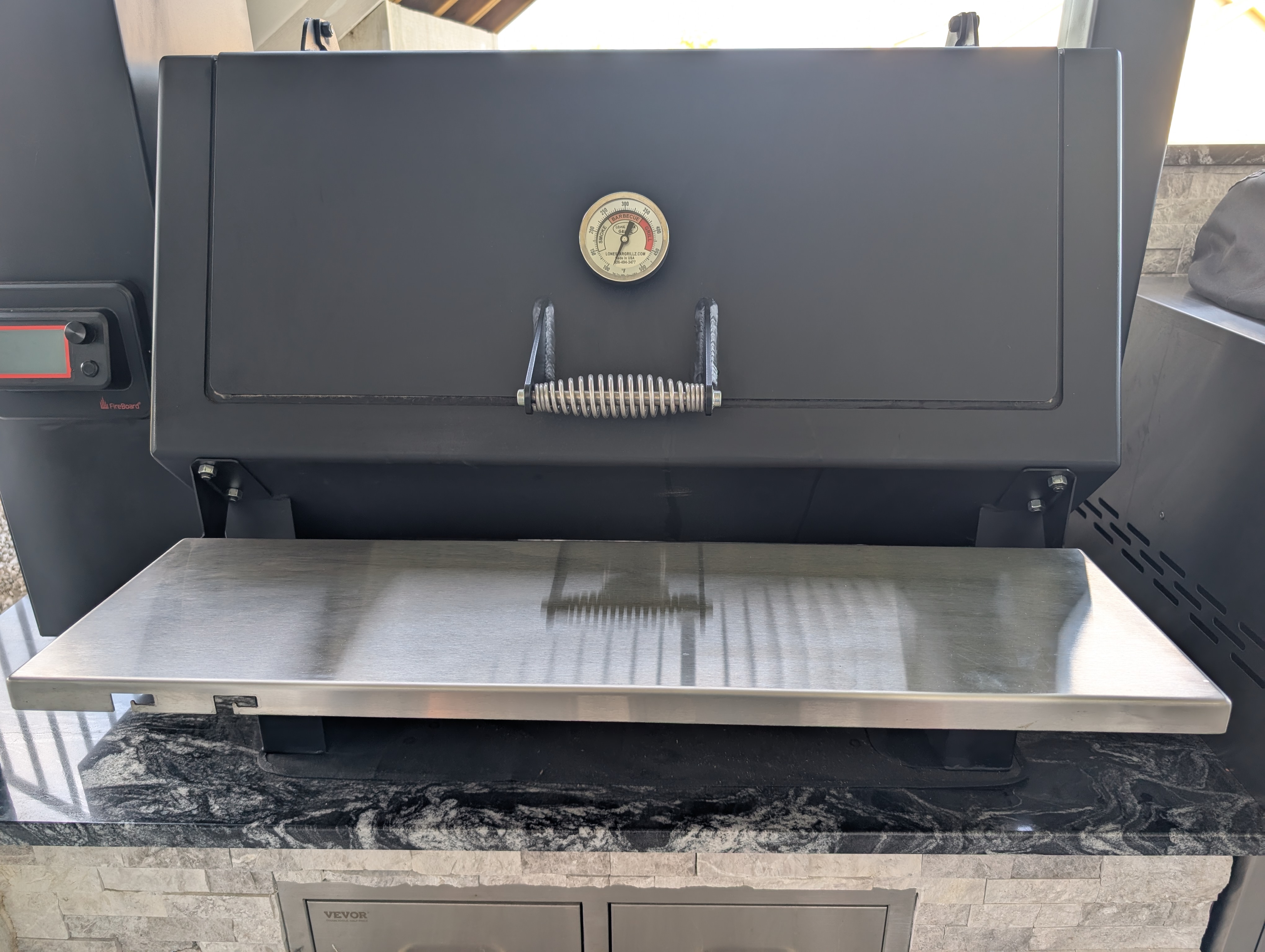 Lone Star Grillz Pellet Smoker Front Shelf Brackets (36" & 42")