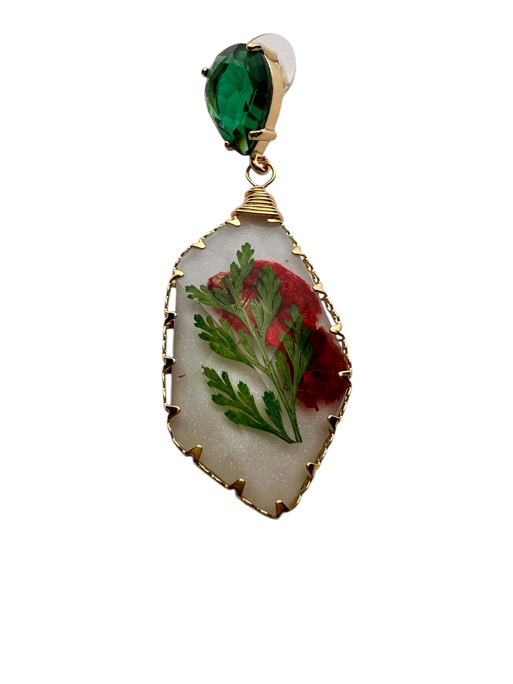 Orecchini floreali fatti a mano