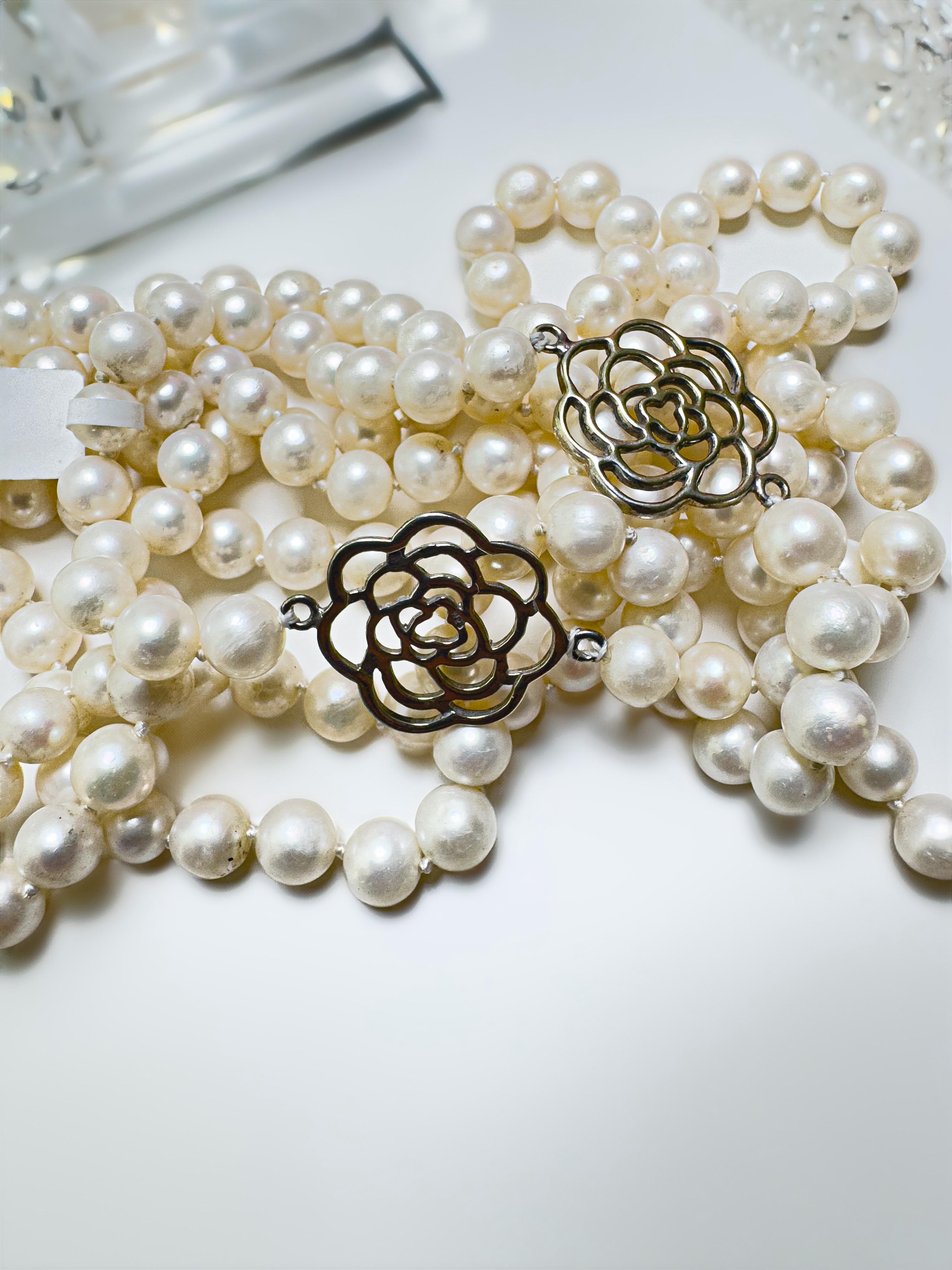 Collar de perlas largo