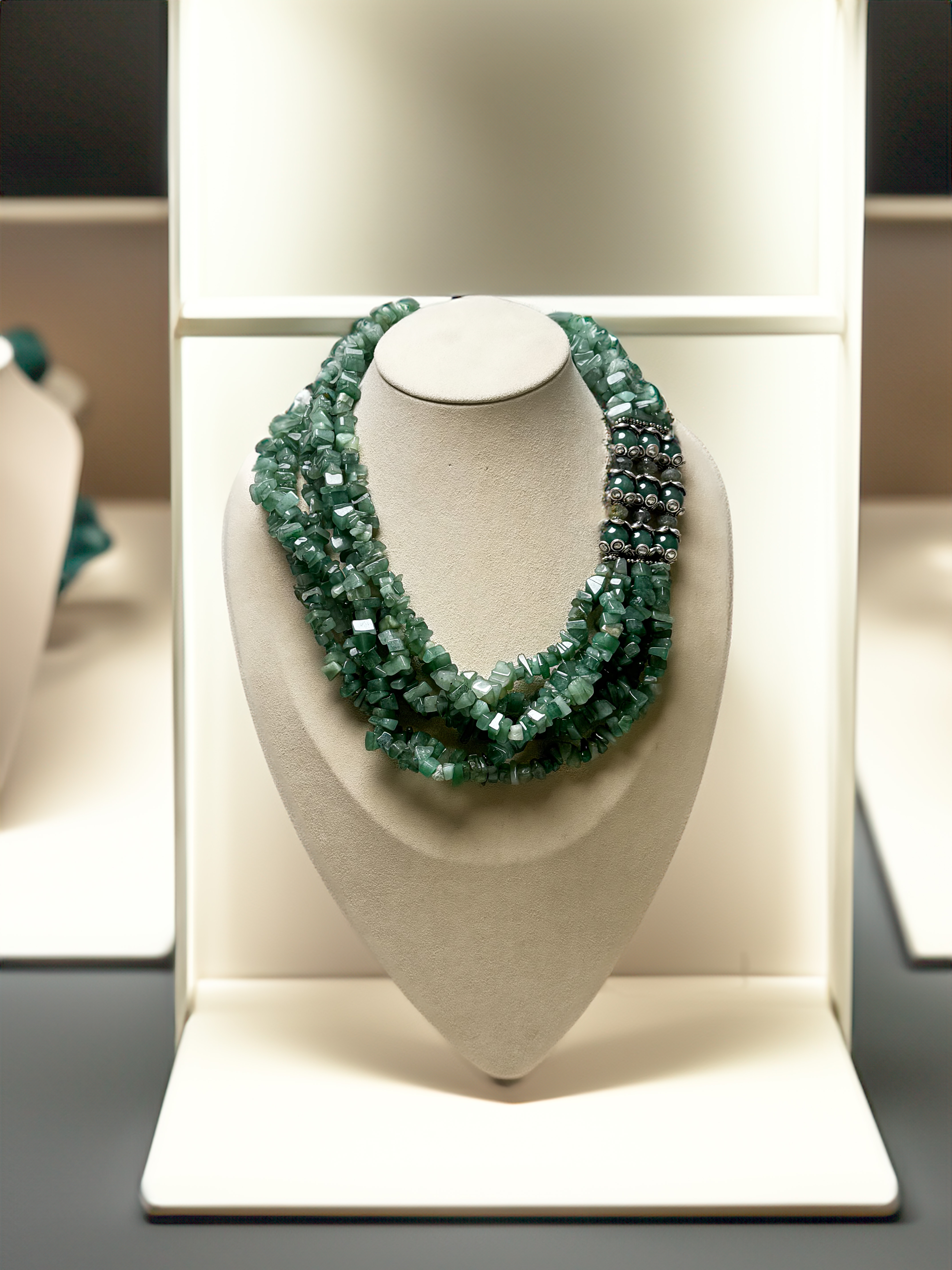 Collar de venturina con plata tailandesa