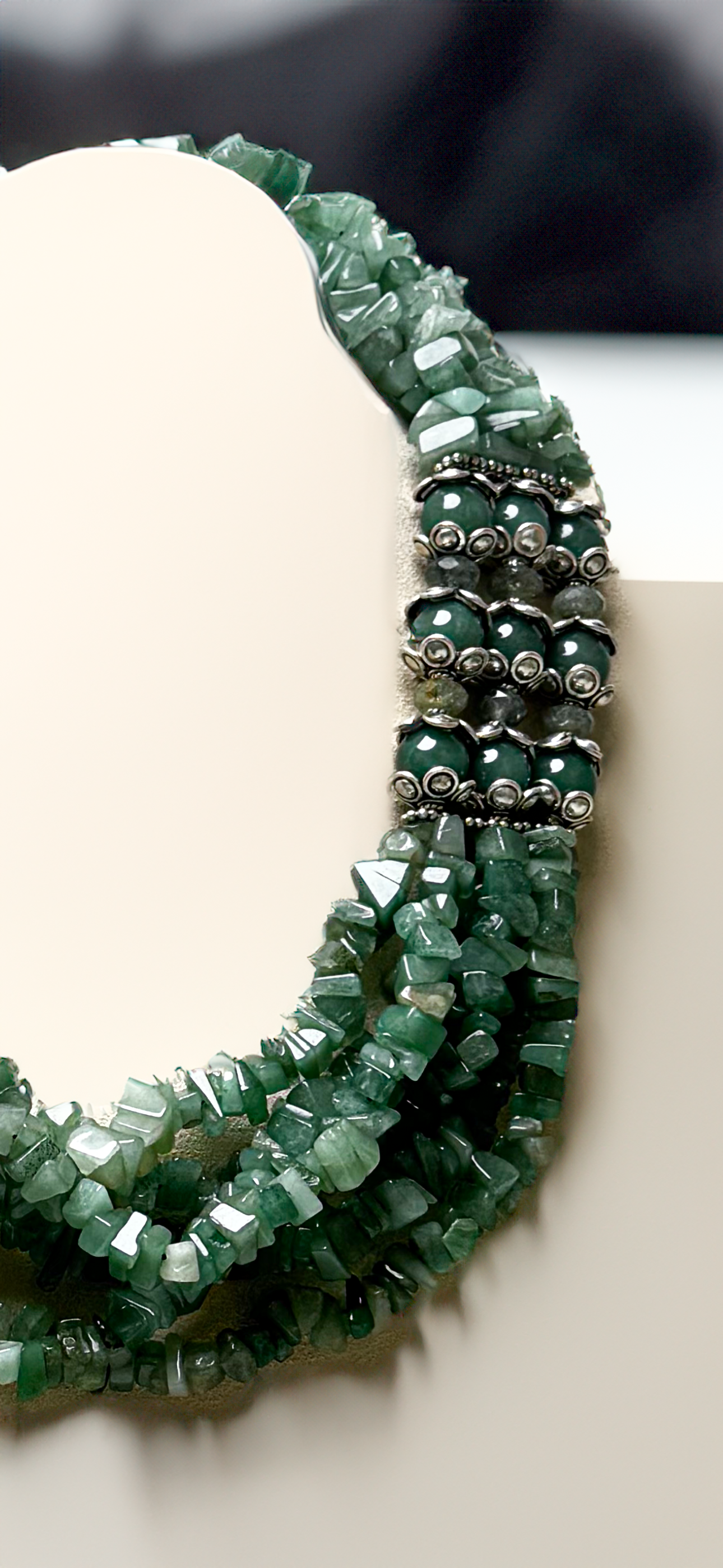 Collar de venturina con plata tailandesa