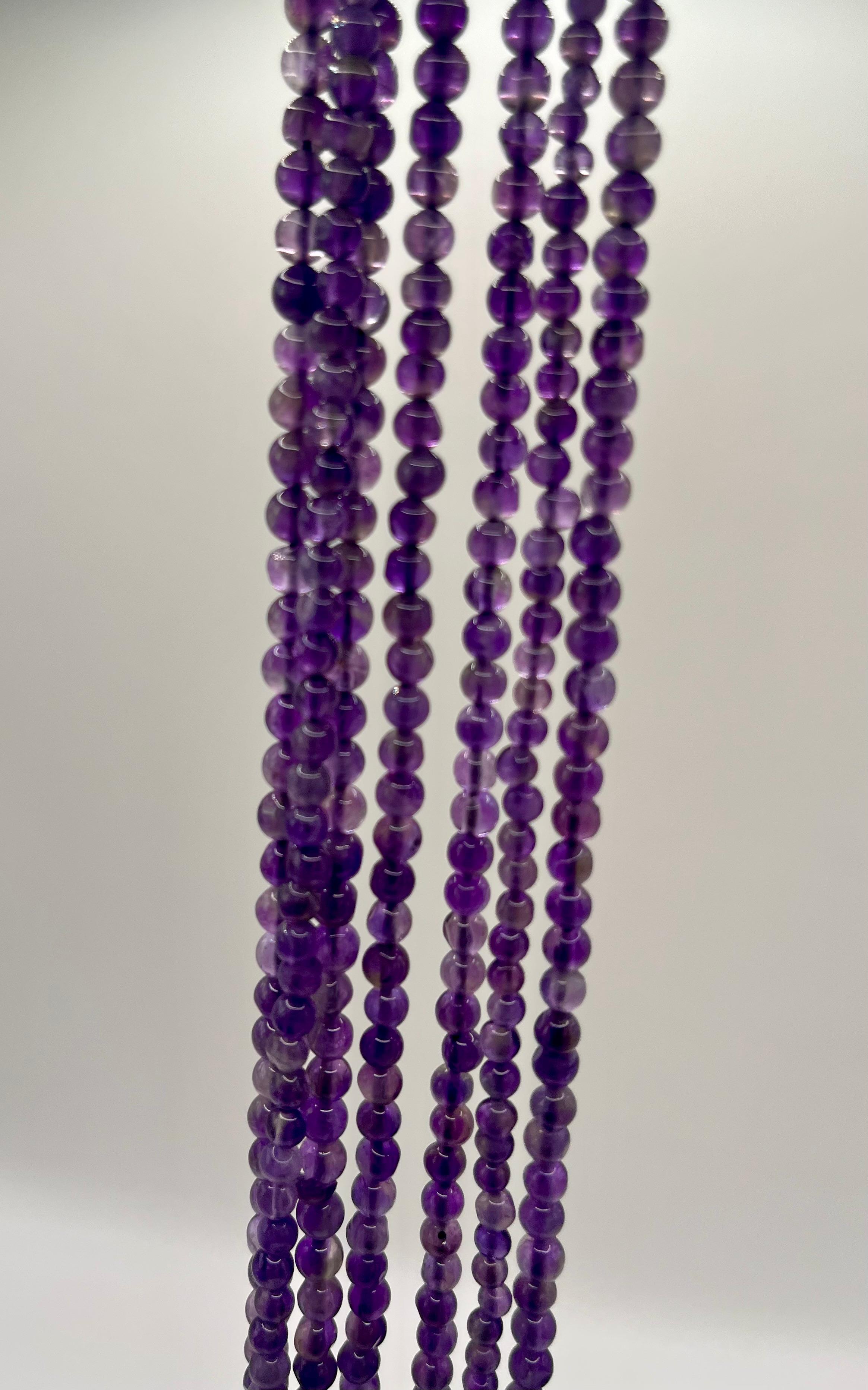 Amatista Bolita Lisa 3mm