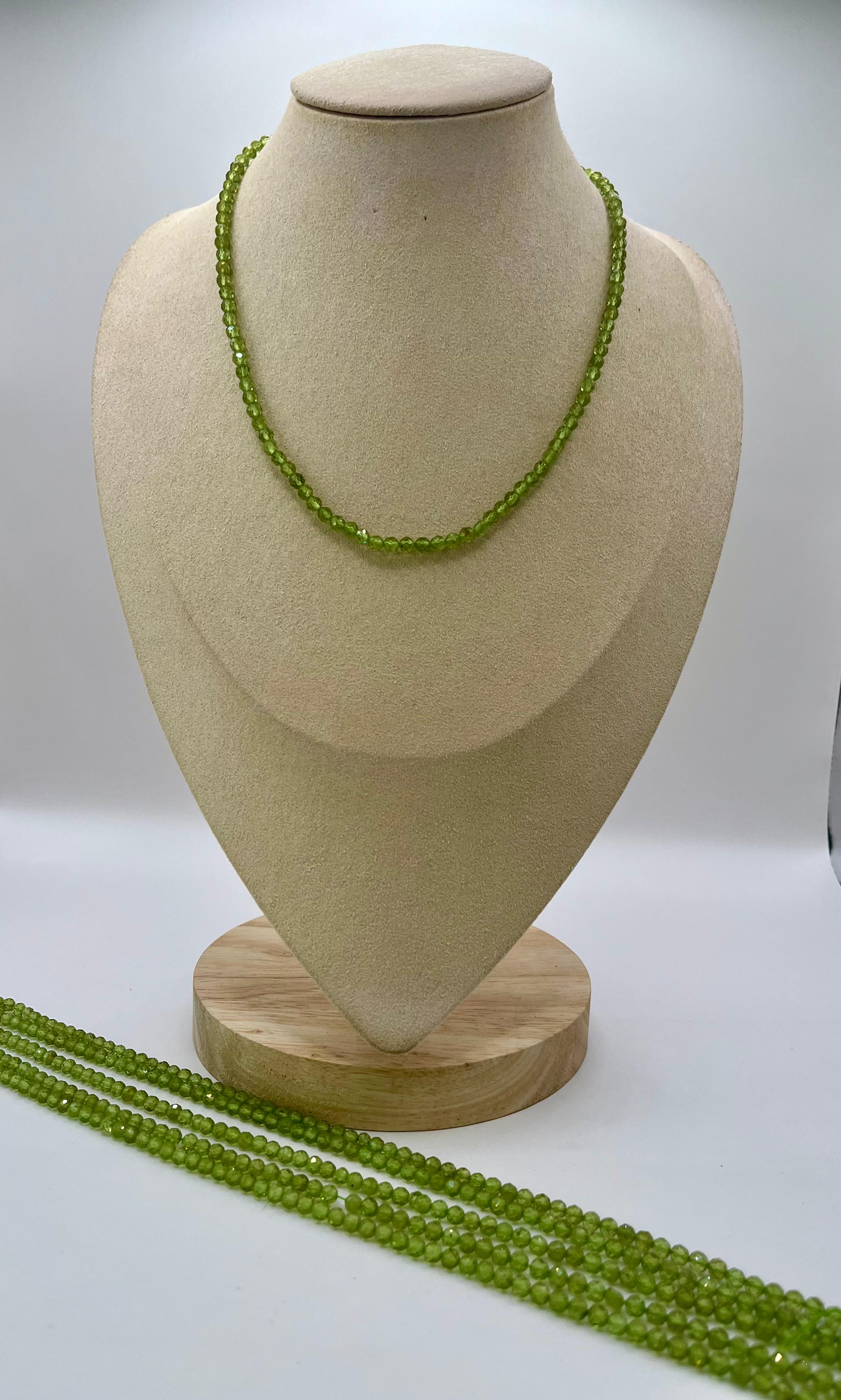 Peridoto facetado 4mm
