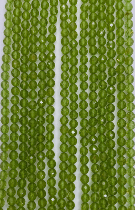 Peridoto facetado 4mm