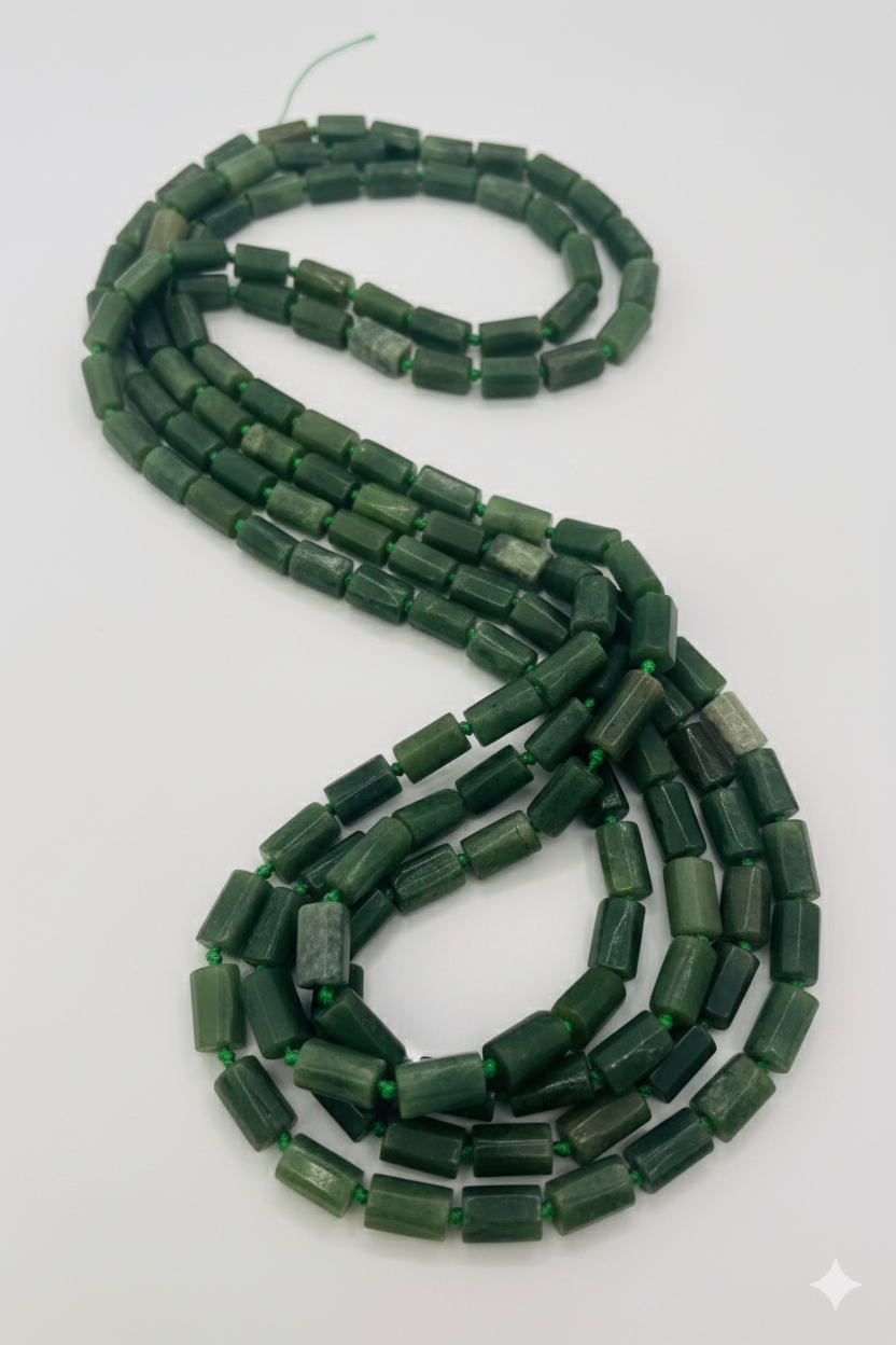 Hilo de jade nefrita 7x11mm