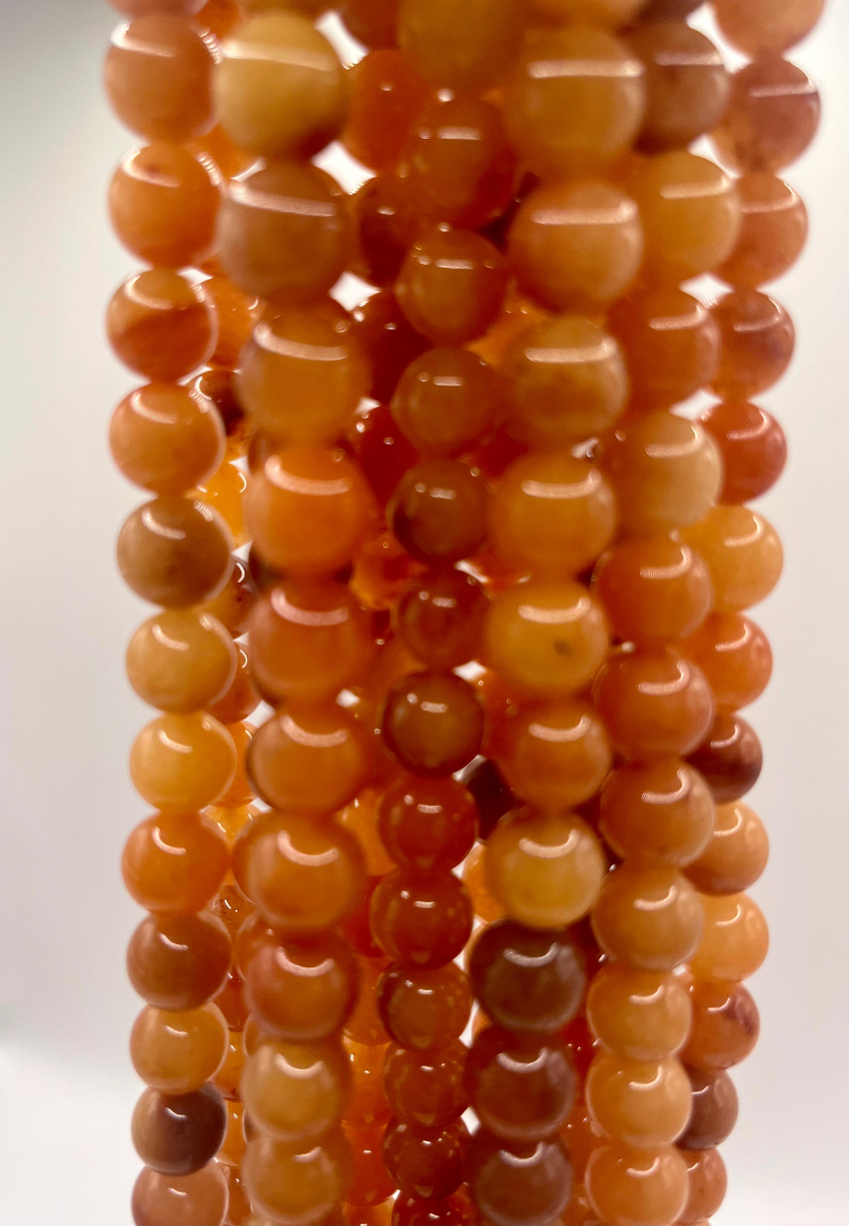 Ágata Naranja 10mm