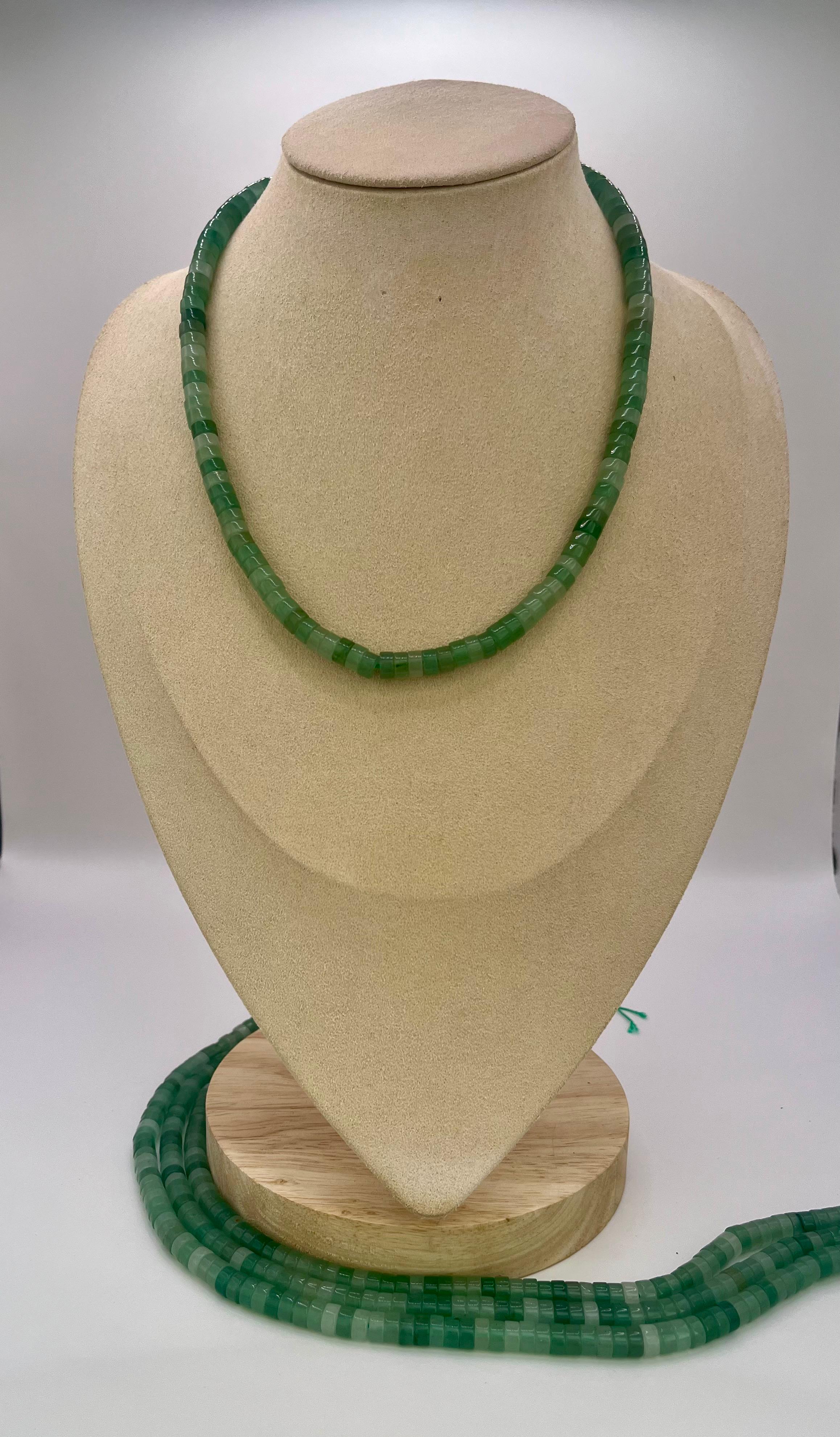 Hilo de aventurina tipo puca 6x3mm