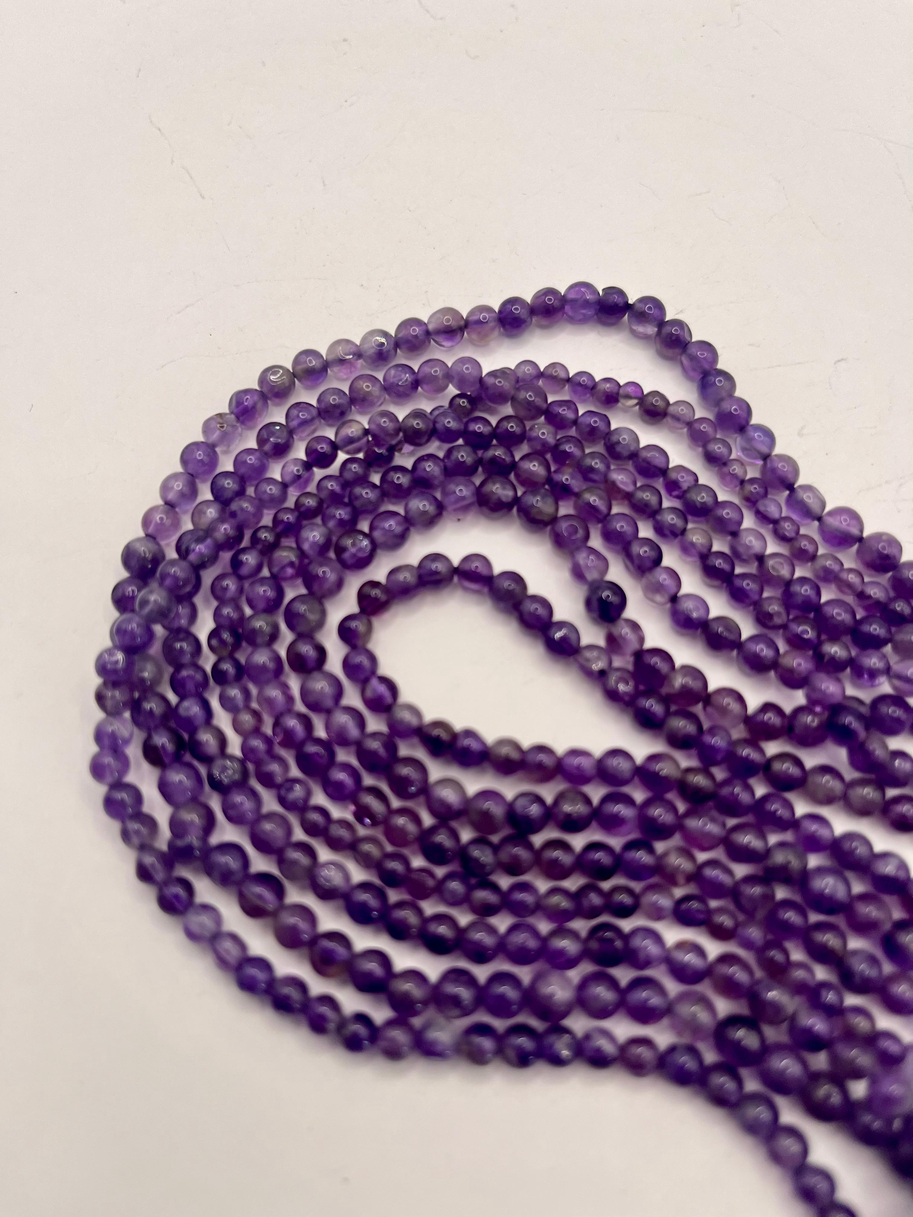 Amatista Bolita Lisa 3mm
